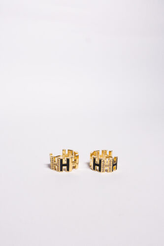 Сережки в стилі Hermes